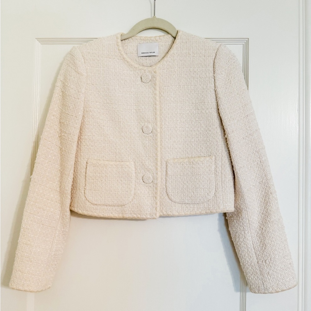 Rebecca Taylor Tweed Ivory Jacket